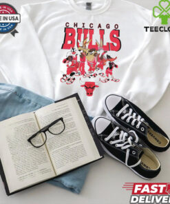 Chicago Bulls Looney Tunes characters NBA basketball shirt