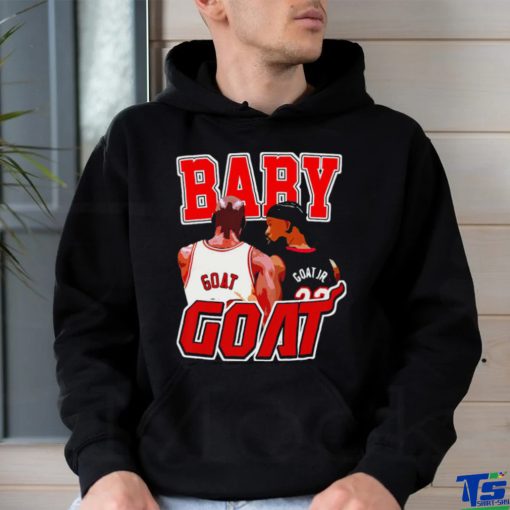 Chicago Bulls Michael Jordan Goat and Miami Heat Jimmy Butler Goat Jr Baby Goat hoodie, sweater, longsleeve, shirt v-neck, t-shirt