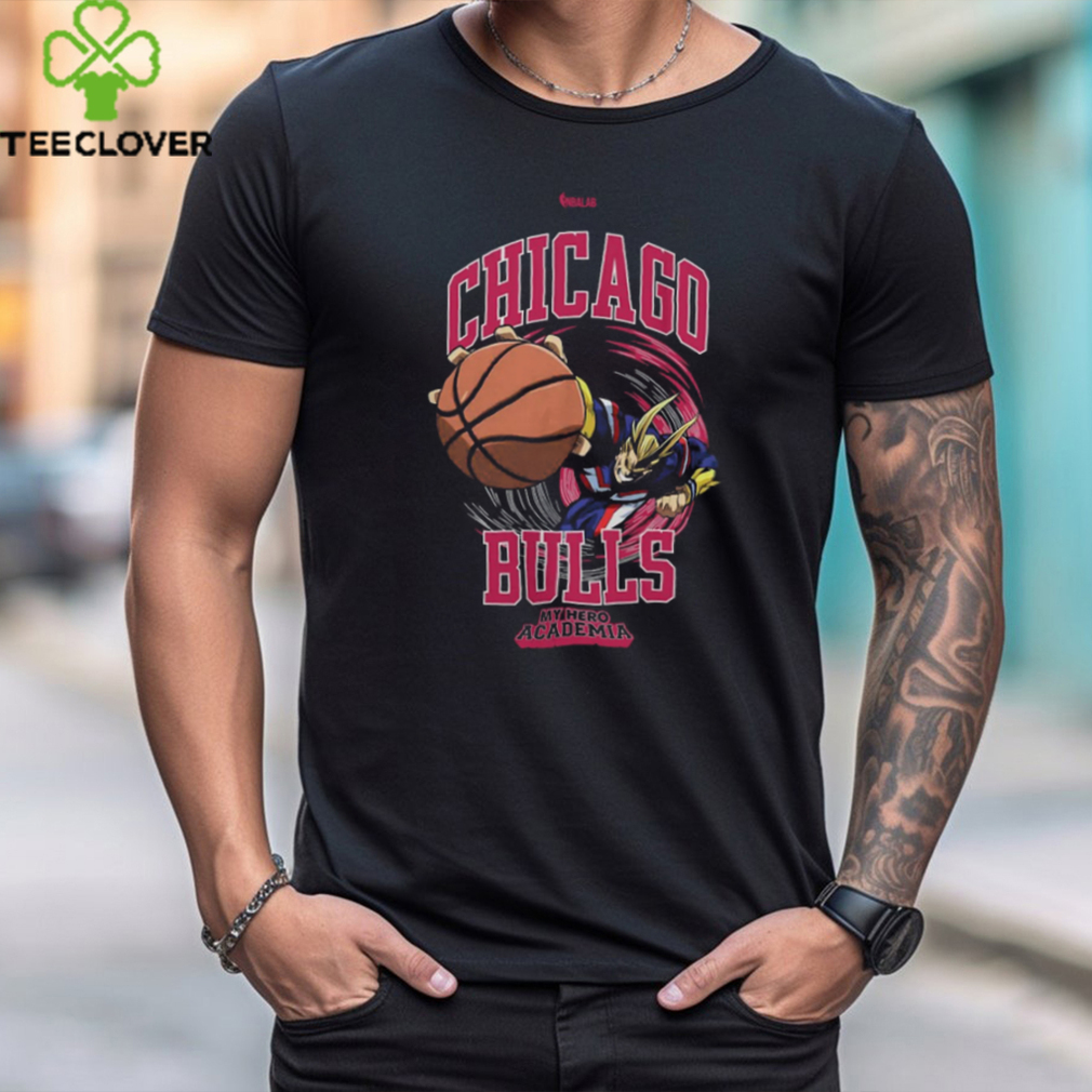 Chicago Bulls NBA x My Hero Academia All Might Smash T Shirts Chicago Bulls NBA x My Hero Academia All Might Smash T Shirts
