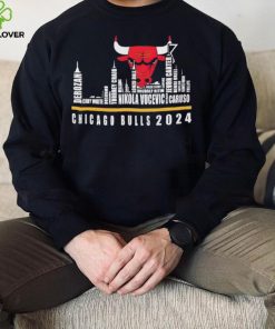 Chicago Bulls Player Names Skyline Chicago Bulls 2024 shirt