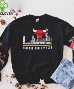 Chicago Bulls Player Names Skyline Chicago Bulls 2024 hoodie, sweater, longsleeve, shirt v-neck, t-shirt