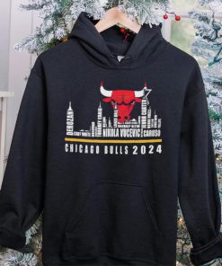 Chicago Bulls Player Names Skyline Chicago Bulls 2024 hoodie, sweater, longsleeve, shirt v-neck, t-shirt