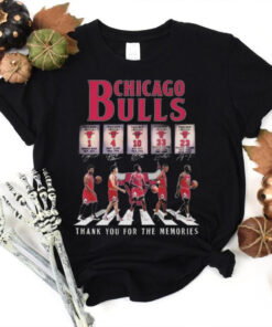Chicago Bulls Players Walking Thank You For The Memories Signatures 2025 Shirt