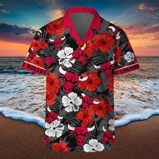 Chicago Bulls Team NBA Hawaii Set Hawaiian Shirt And Beach Short For Fans