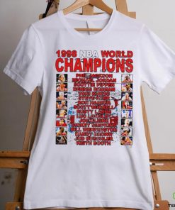 Chicago Bulls all players 1998 NBA World Champions graphic shirt