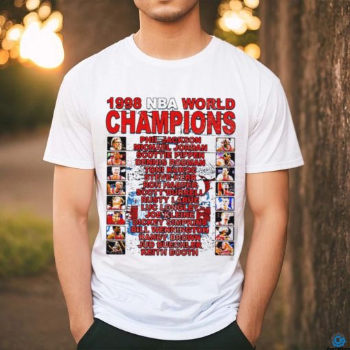 Chicago Bulls all players 1998 NBA World Champions graphic hoodie, sweater, longsleeve, shirt v-neck, t-shirt