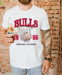 Chicago Bulls basketball NBA est 1966 Illinois logo shirt