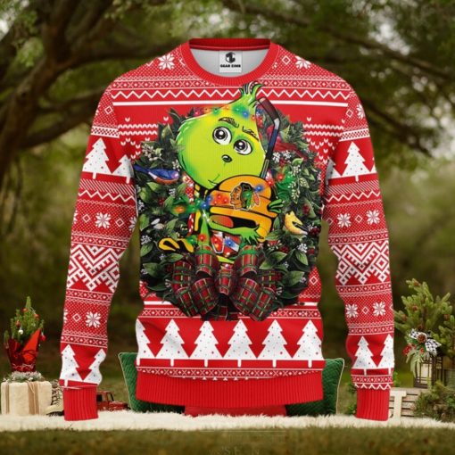 Chicago Cubs 12 Grinch Xmas Day Christmas Ugly Sweater