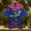 Chicago Cubs Baby Yoda Short Sleeve Button Up Tropical Hawaiian Shirt