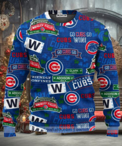 Chicago Cubs Baseball  Ugly Christmas Sweaters