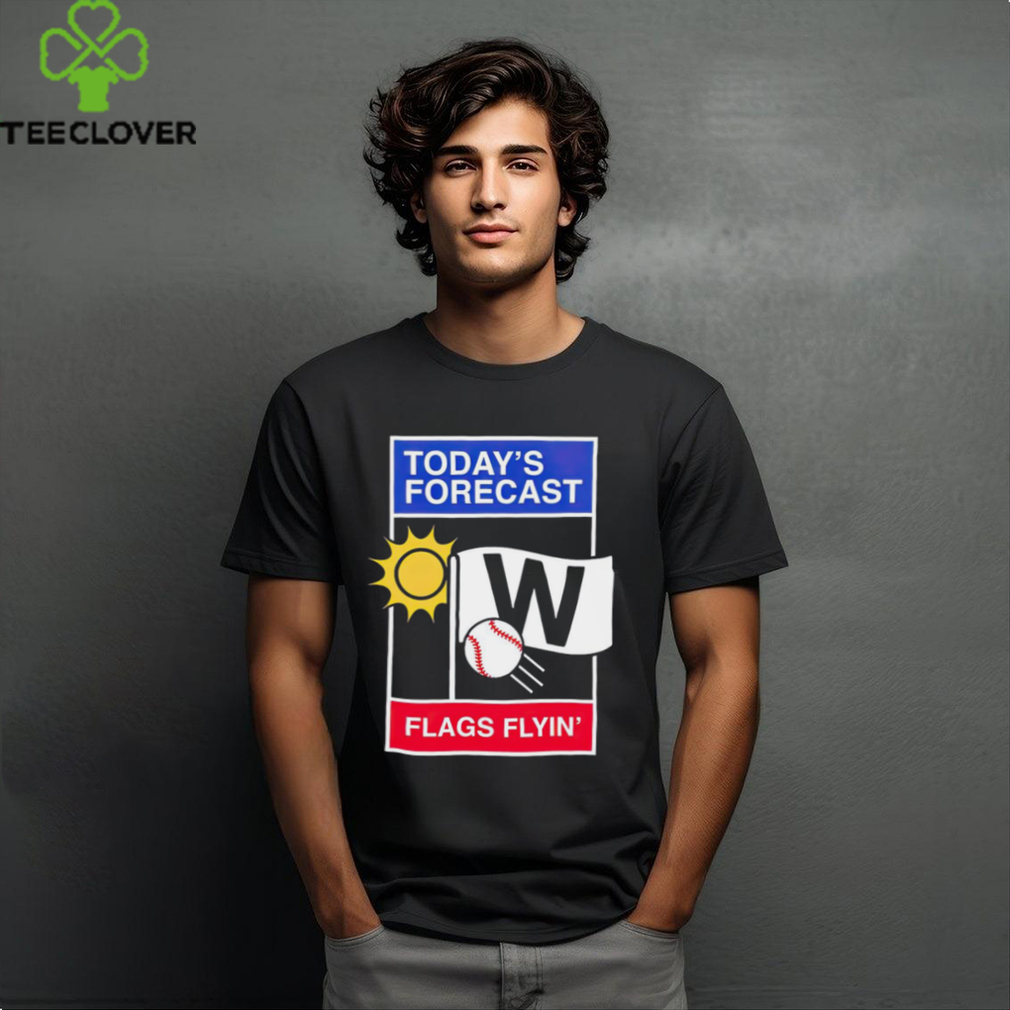 Chicago Cubs Baseball today’s forecast flags flyin’ shirt Chicago Cubs Baseball today’s forecast flags flyin’ shirt