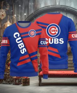 Chicago Cubs Basic Pattern Knitted Sweater For Christmas