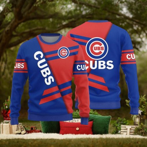 Chicago Cubs Basic Pattern Knitted Sweater For Christmas