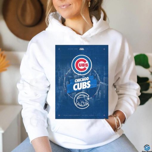 Chicago Cubs City Skyline Poster Shirt