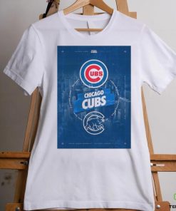 Chicago Cubs City Skyline Poster Shirt