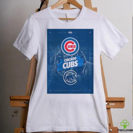 Chicago Cubs City Skyline Poster Shirt