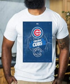 Chicago Cubs City Skyline Poster Shirt