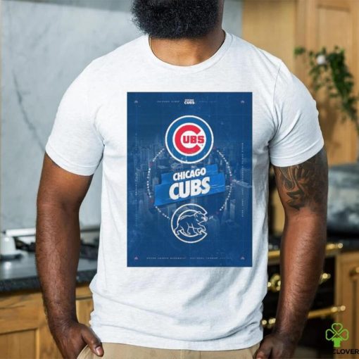 Chicago Cubs City Skyline Poster Shirt