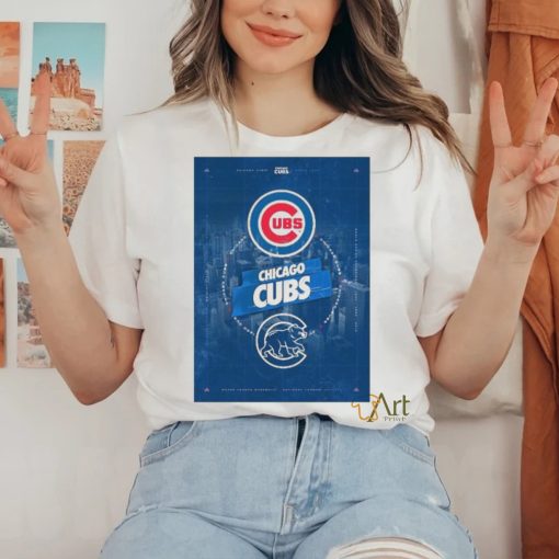 Chicago Cubs City Skyline Poster Shirt