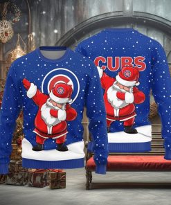 Chicago Cubs Dab Santa Knitted Sweater For Christmas