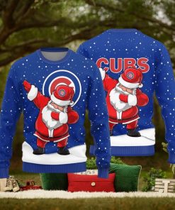 Chicago Cubs Dab Santa Knitted Sweater For Christmas