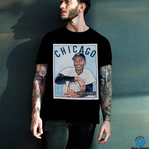 Chicago Cubs Ernie Banks Mitchell & Ness Royal Cooperstown Collection Collectors Connection T Shirt