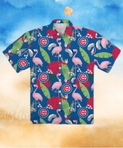 Chicago Cubs Floral Hawaiian Shirt