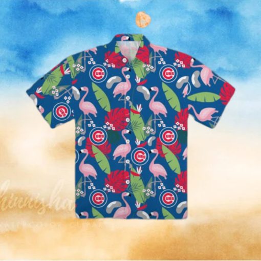 Chicago Cubs Floral Hawaiian Shirt