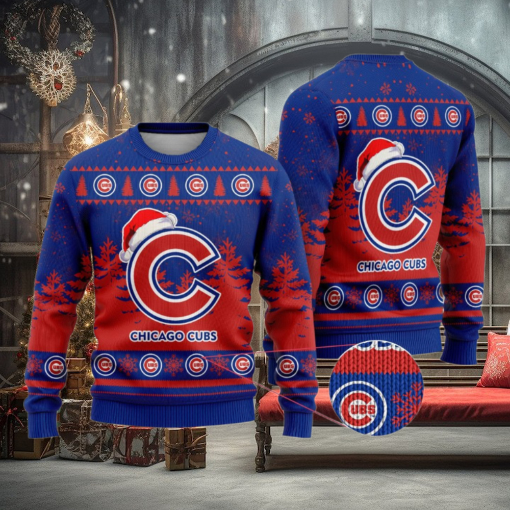 Chicago Cubs Funny Christmas Ugly Sweater Chicago Cubs Funny Christmas Ugly Sweater