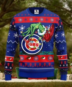 Chicago Cubs Grinch Christmas Ugly Sweater