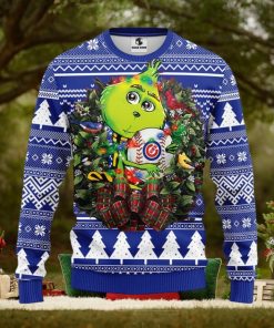 Chicago Cubs Grinch Hug Christmas Ugly Sweater