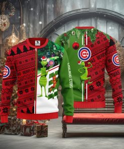 Chicago Cubs Grinch & Scooby doo Christmas Ugly Sweater 1