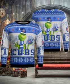 Chicago Cubs Grinch Ugly Christmas Sweater – Mischievous Holiday Fun