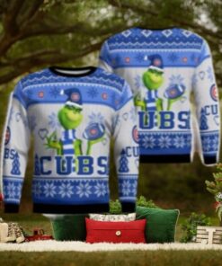 Chicago Cubs Grinch Ugly Christmas Sweater – Mischievous Holiday Fun