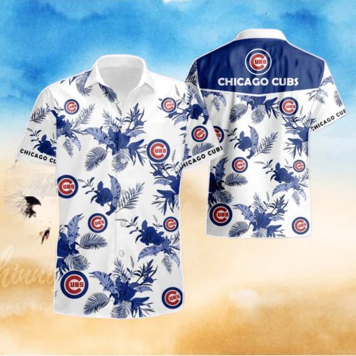 Chicago Cubs Hawaiian With Floral Summer Vacation 3D Summer Beach Hawaiian Shirt And Short