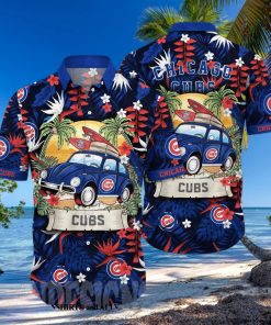 Chicago Cubs MLB Flower Classic Hawaiian Shirt