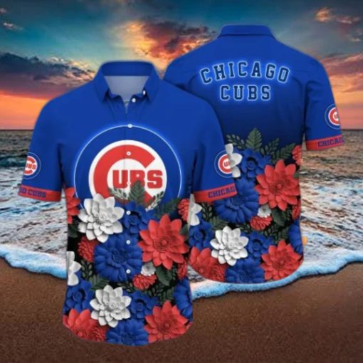 Chicago Cubs MLB Flower Hawaii Shirt And Thoodie, sweater, longsleeve, shirt v-neck, t-shirt For Fans