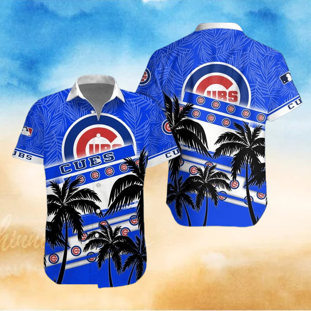 Chicago Cubs MLB Logo Hawaiian Shirt And Short Set Men Women Chicago Cubs MLB Logo Hawaiian Shirt And Short Set Men Women