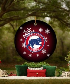 Chicago Cubs MLB Xmas Gifts Merry Christmas Decorations Ornament