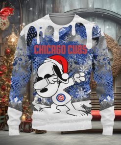 Chicago Cubs Snoopy Dabbing The Peanuts Sports Football American Christmas Dripping Matching Ugly Xmas Sweater