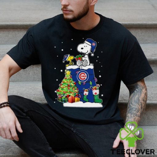 Chicago Cubs Snoopy & Woodstock Christmas Shirt T Shirt