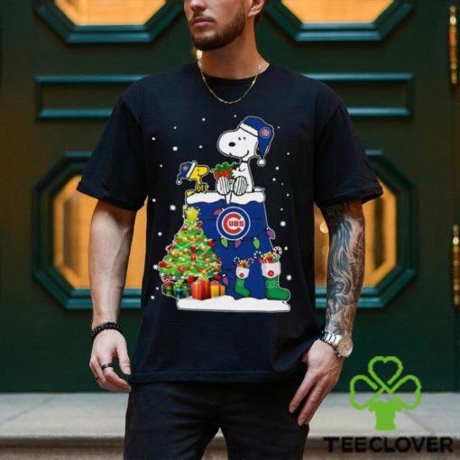 Chicago Cubs Snoopy & Woodstock Christmas Shirt T Shirt