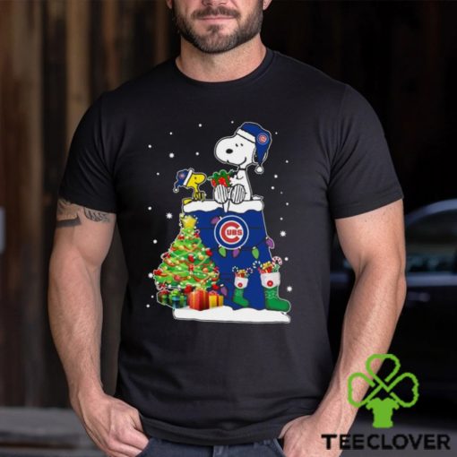 Chicago Cubs Snoopy & Woodstock Christmas Shirt T Shirt