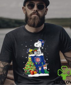 Chicago Cubs Snoopy & Woodstock Christmas Shirt T Shirt