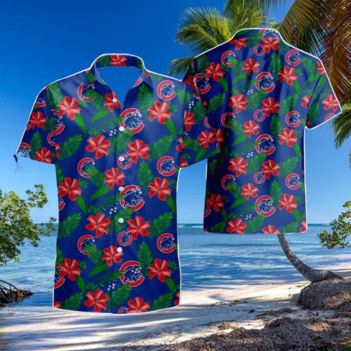 Chicago Cubs Tropical Flower Summer Beach Hawaiian Shirt And Short