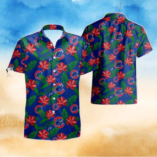 Chicago Cubs Tropical Flower Summer Beach Hawaiian Shirt And Short
