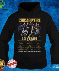Chicago Fire 10 years 2012 2022 signatures shirt