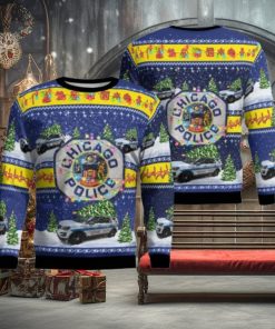 Chicago Police Ford Police Interceptor Utility Christmas Aop Ugly Sweater 3D Gift For Men And Women