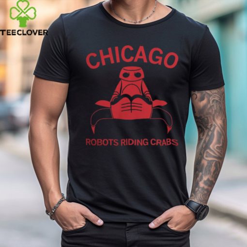 Chicago Robots Riding Crabs Logo Tee Shirt