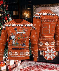 Chicago Snoopy Bears Ugly Christmas Sweater